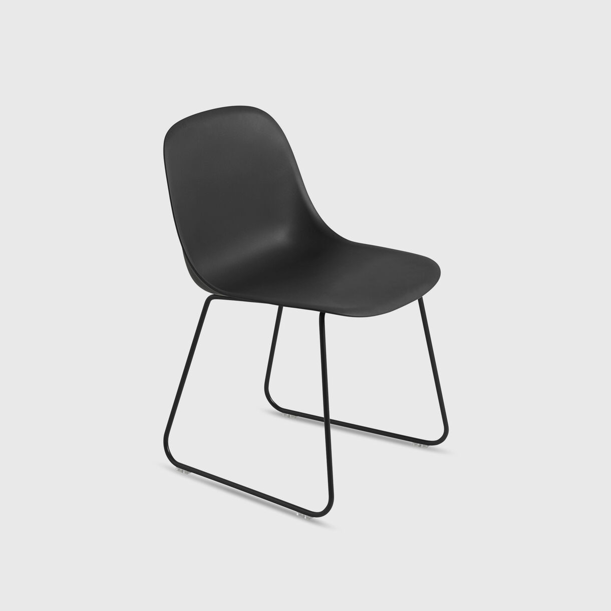 Fiber Side Chair Sled Base, Black