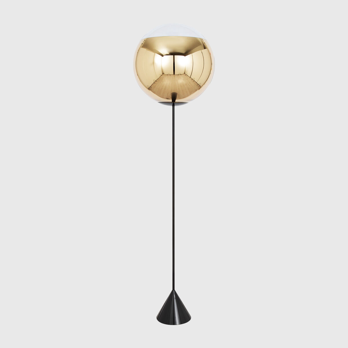 Mirror Ball Cone Slim Floor Lamp, Ø 500mm, Gold