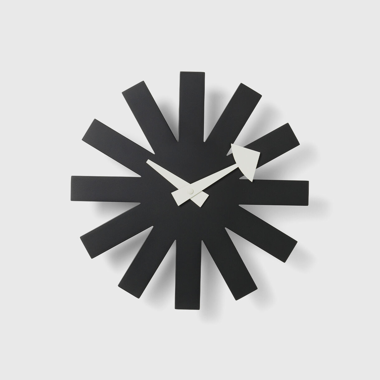 Asterisk Wall Clock, Black