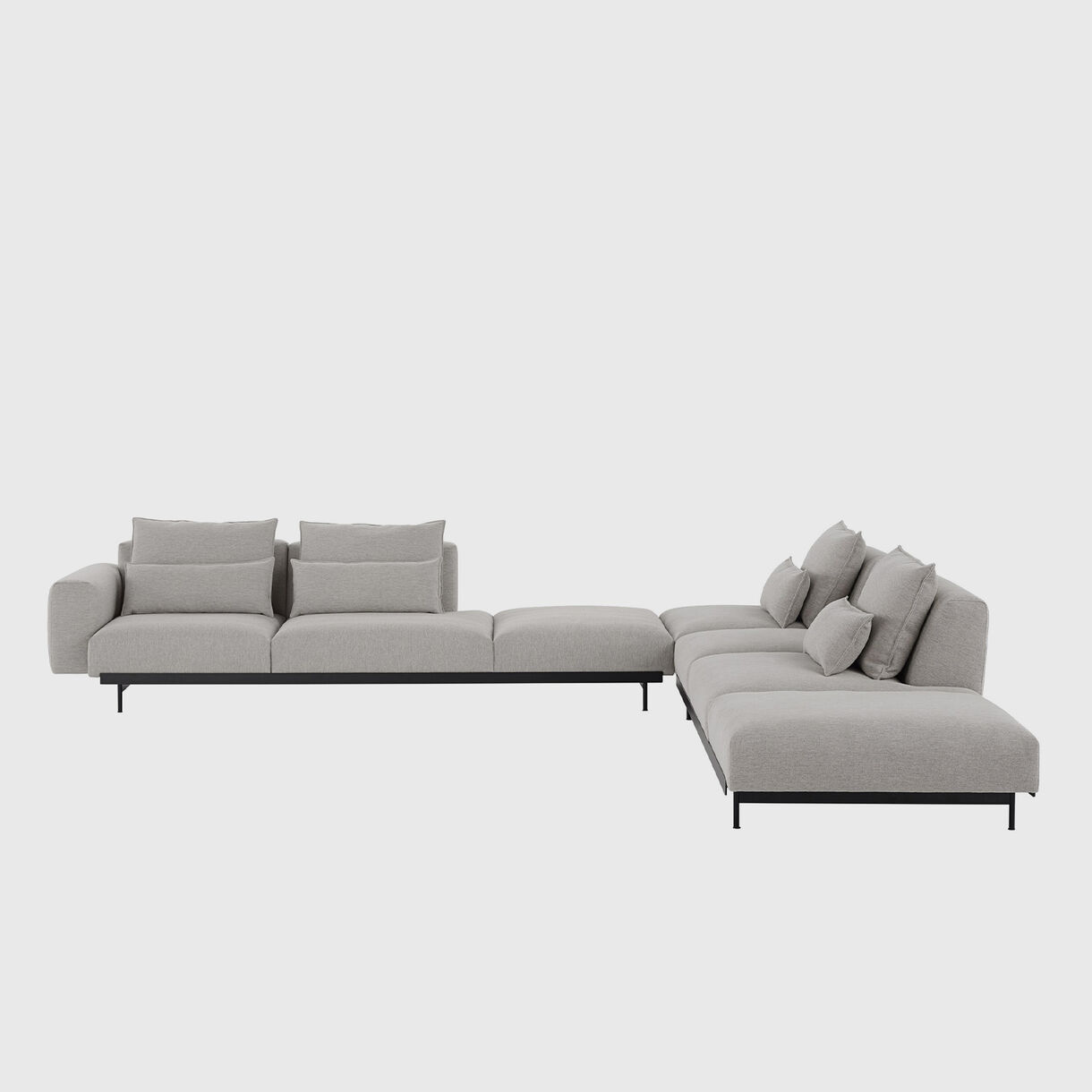 In Situ Modular Sofa - Corner Configuration 8, Clay 12