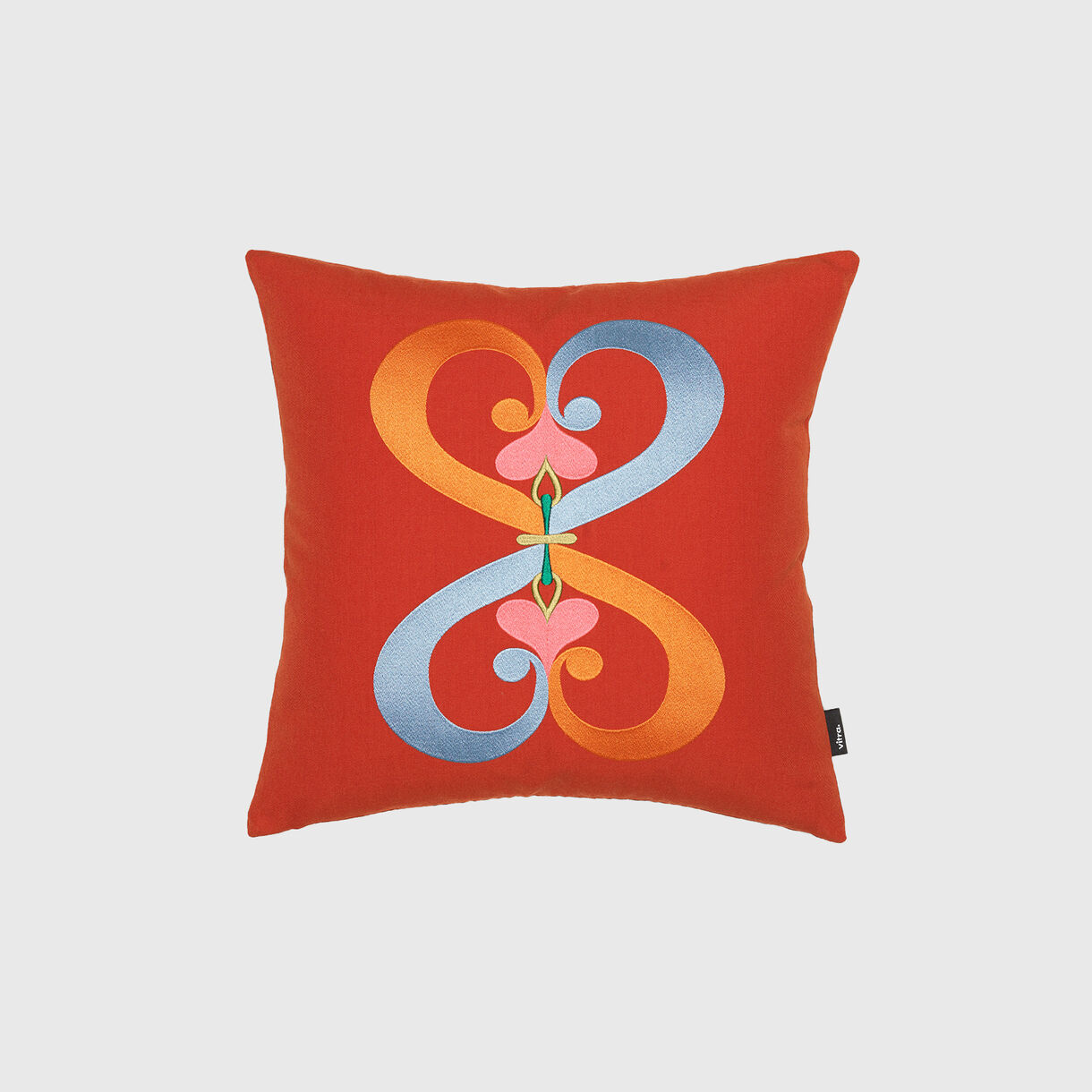 Double Heart Cushion, Red