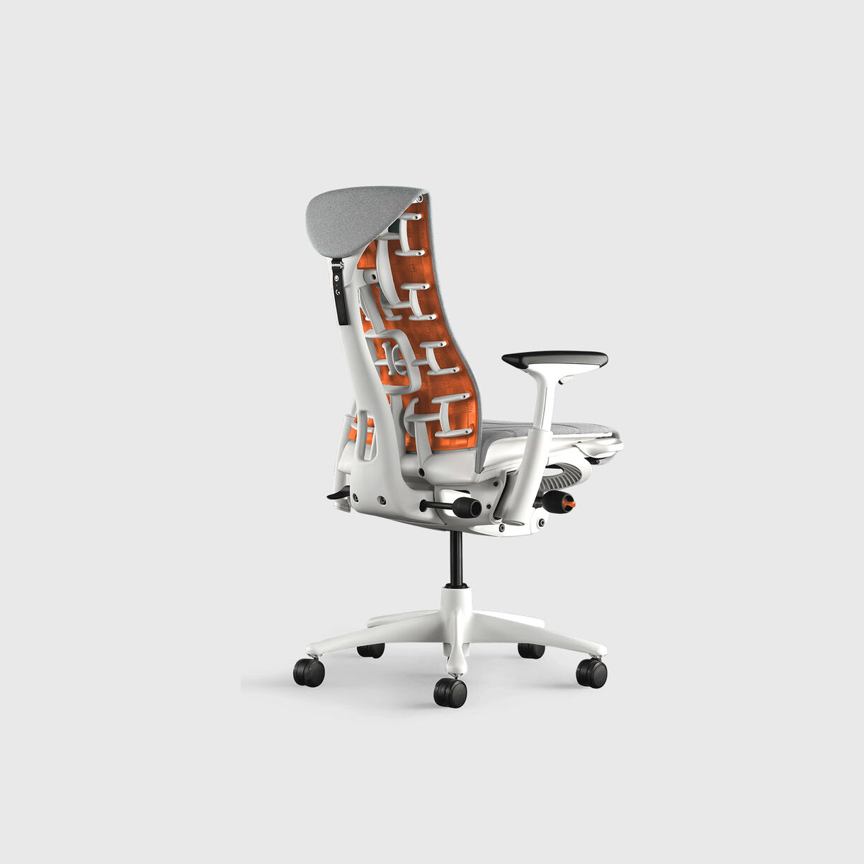 Embody Gaming Chair, White, Dark Mineral & Ignite