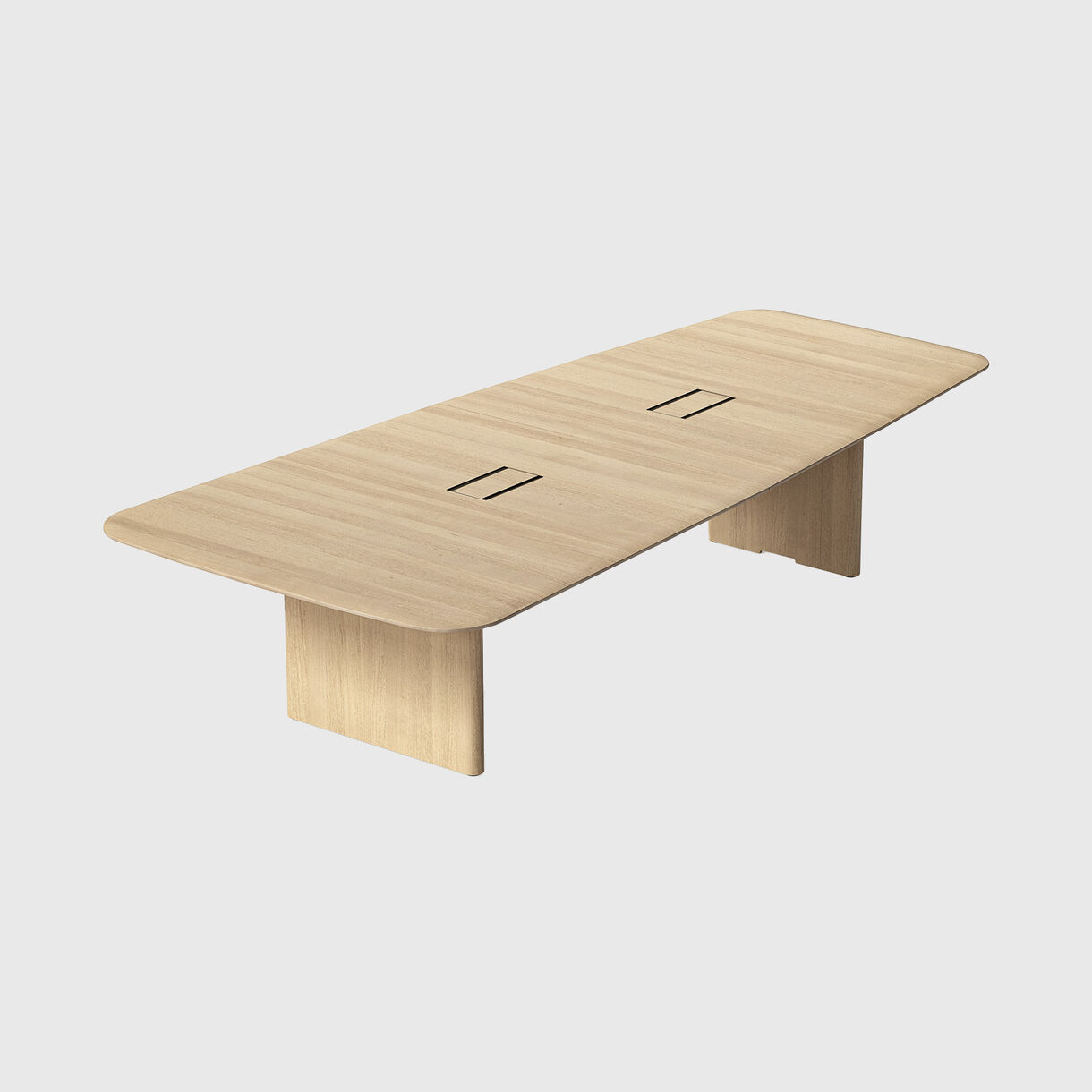 Aion Table, Side Panels, Oak