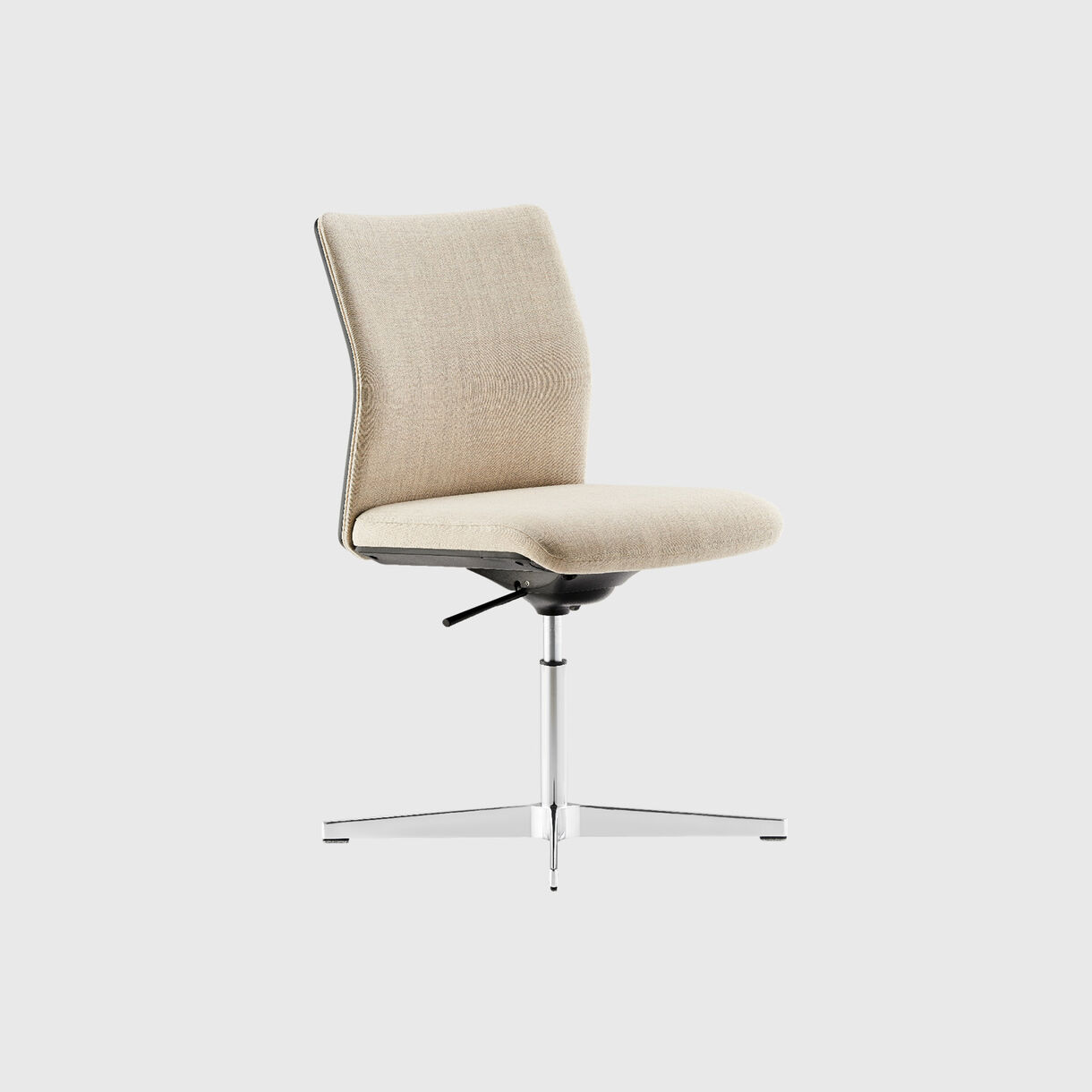 MN1 X-Base Side Chair, cream black