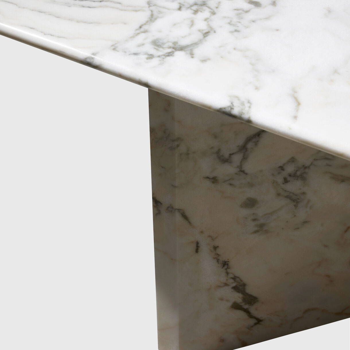 Lamina Dining Table, White Marble