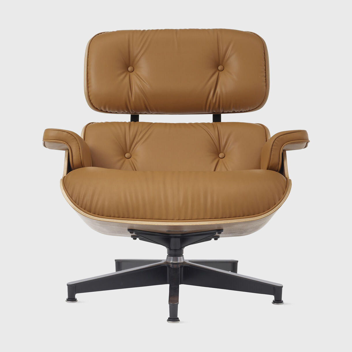 Eames Lounge and Ottoman, Walnut Russet Bamboo