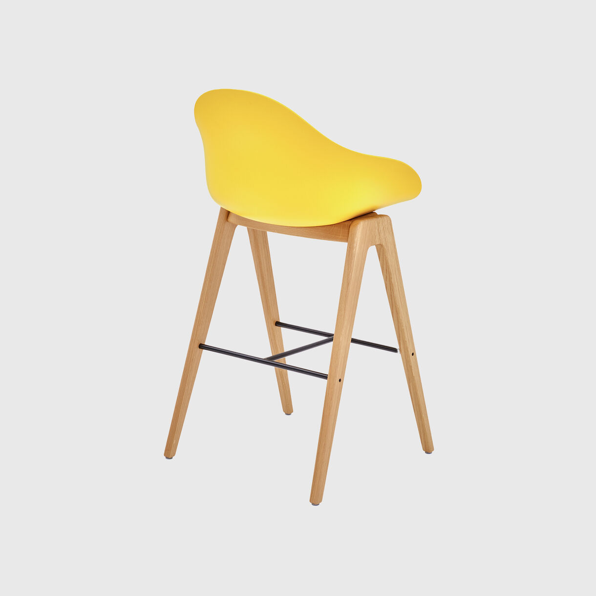 Ruby Stool, Wood Base