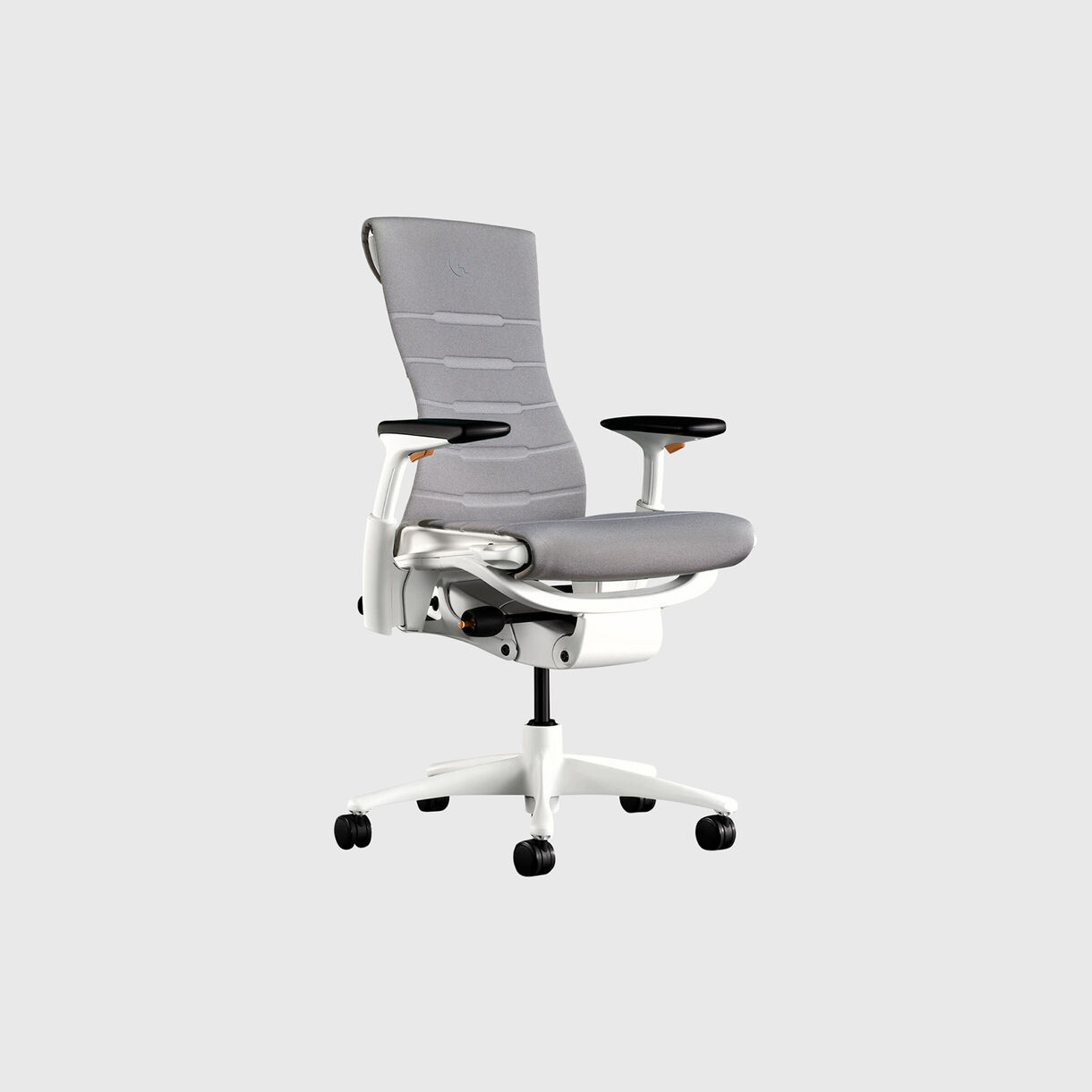 Embody Gaming Chair, White, Dark Mineral & Ignite