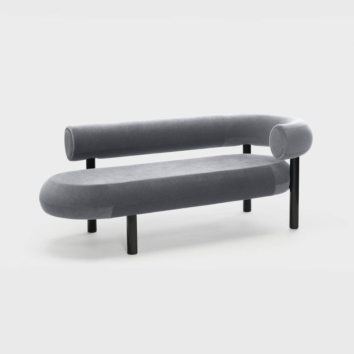 Fat Chaise Lounge, Right, Gentle 2 - Light Grey