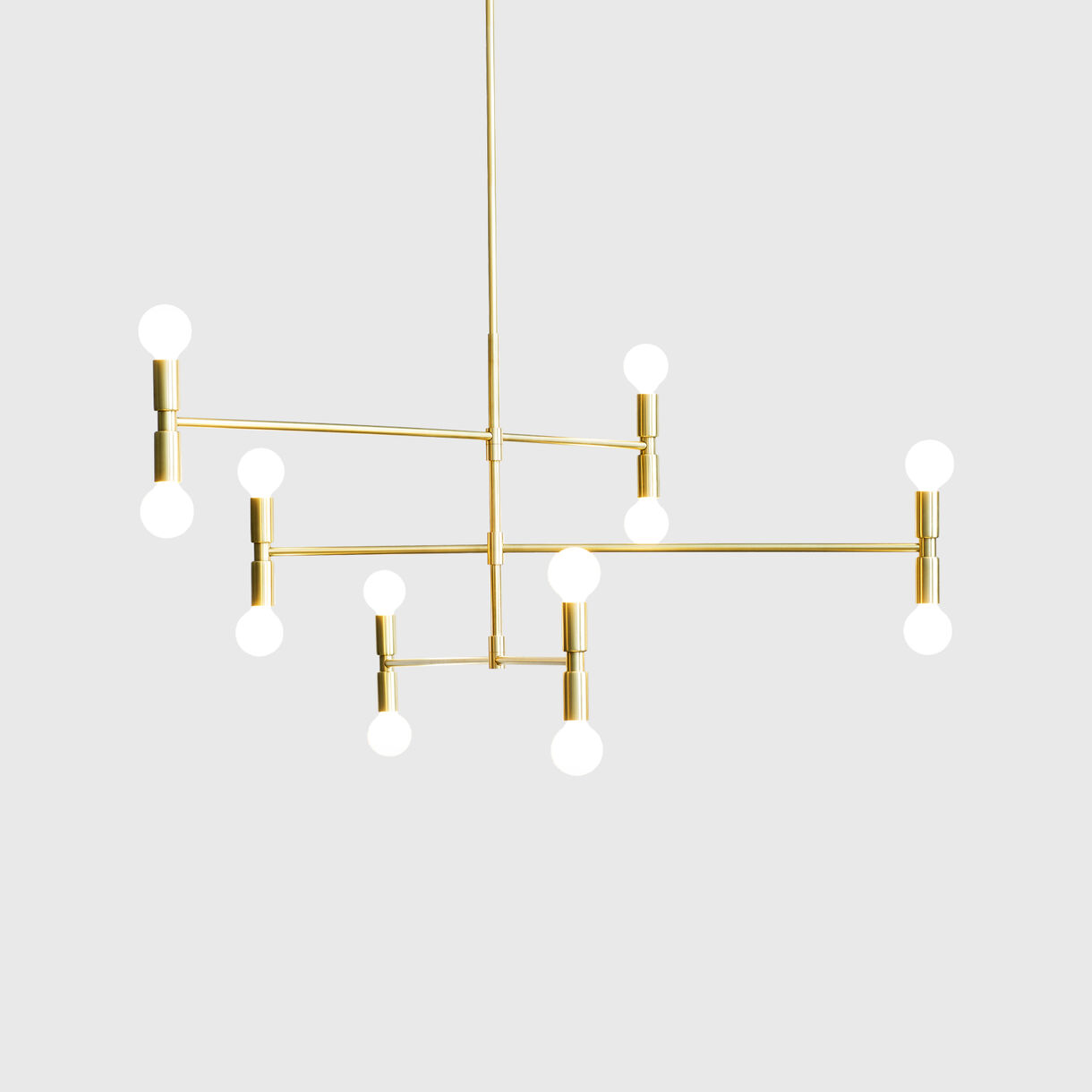 Dot 01 Atomium Pendant Lamp, Brass