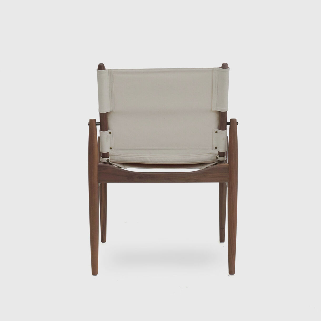 Journey Dining Chair, Natural Canvas, Soap Finished Walnut