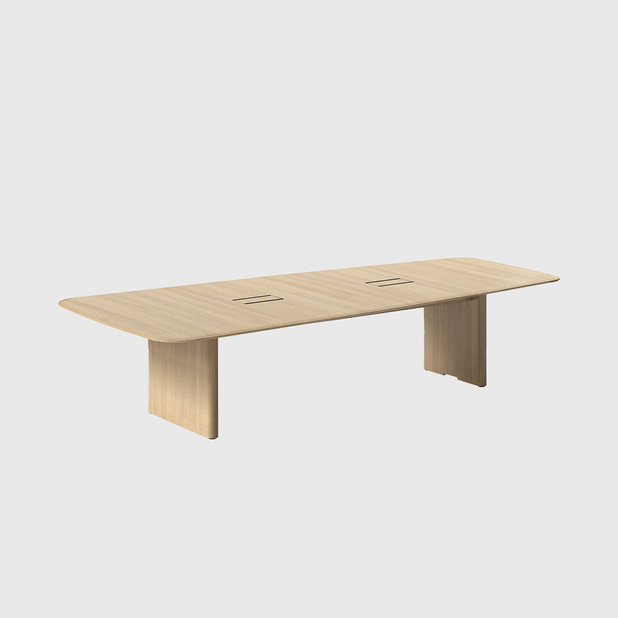 Aion Table, Side Panels, Oak