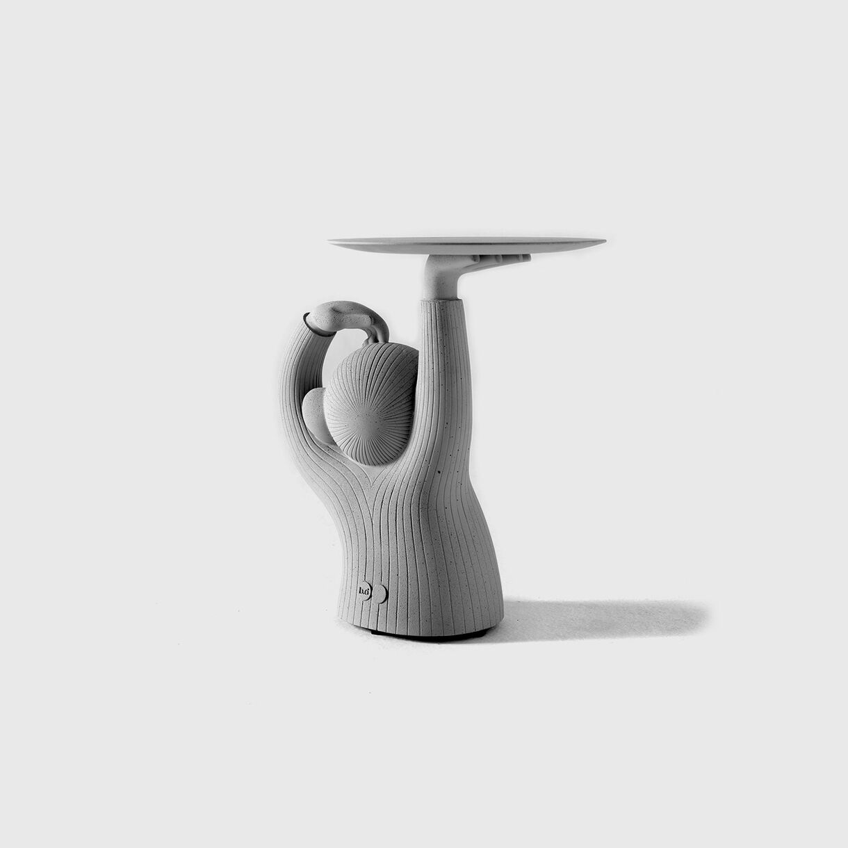 Monkey Side Table, Grey
