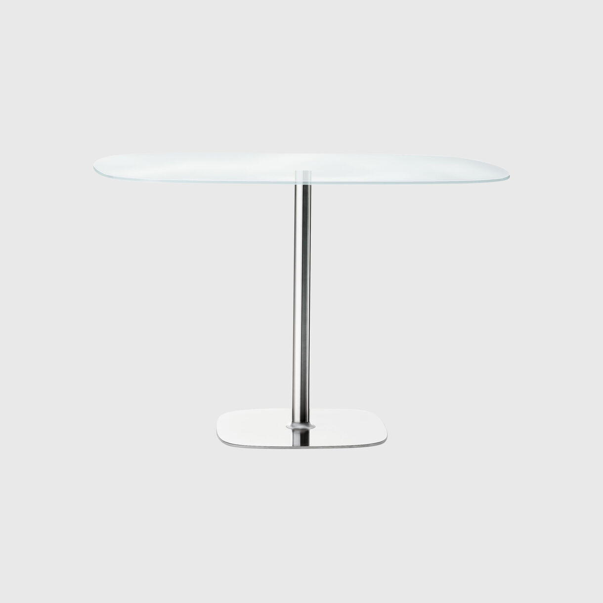 Lox Table, Glass, Front Quarter