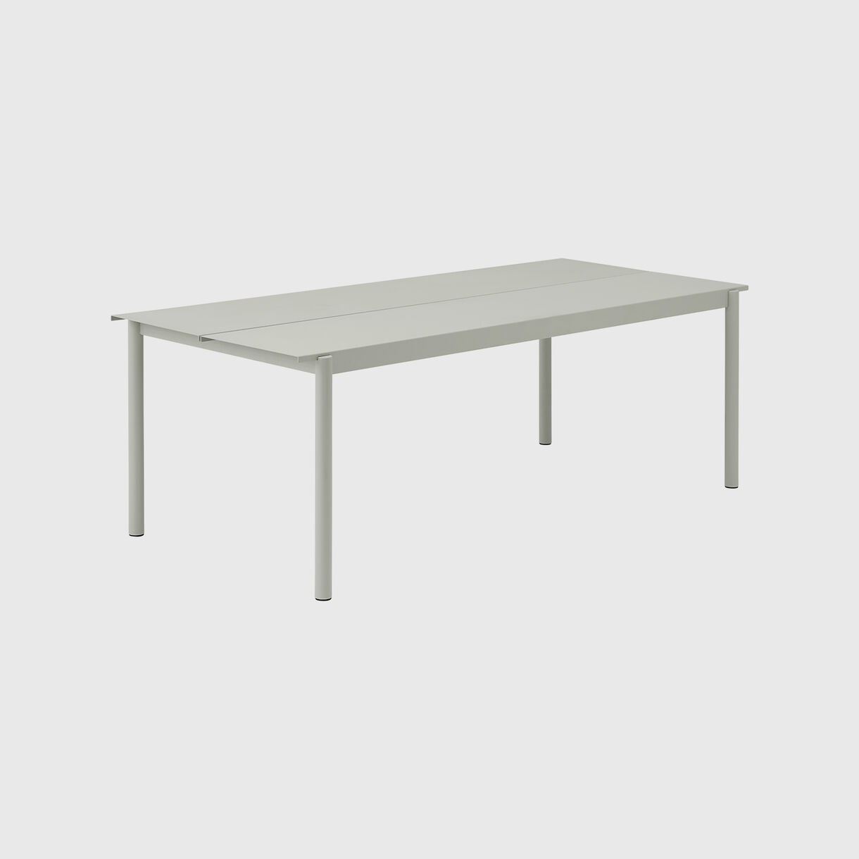 Linear Steel Table, Large, Dark Green
