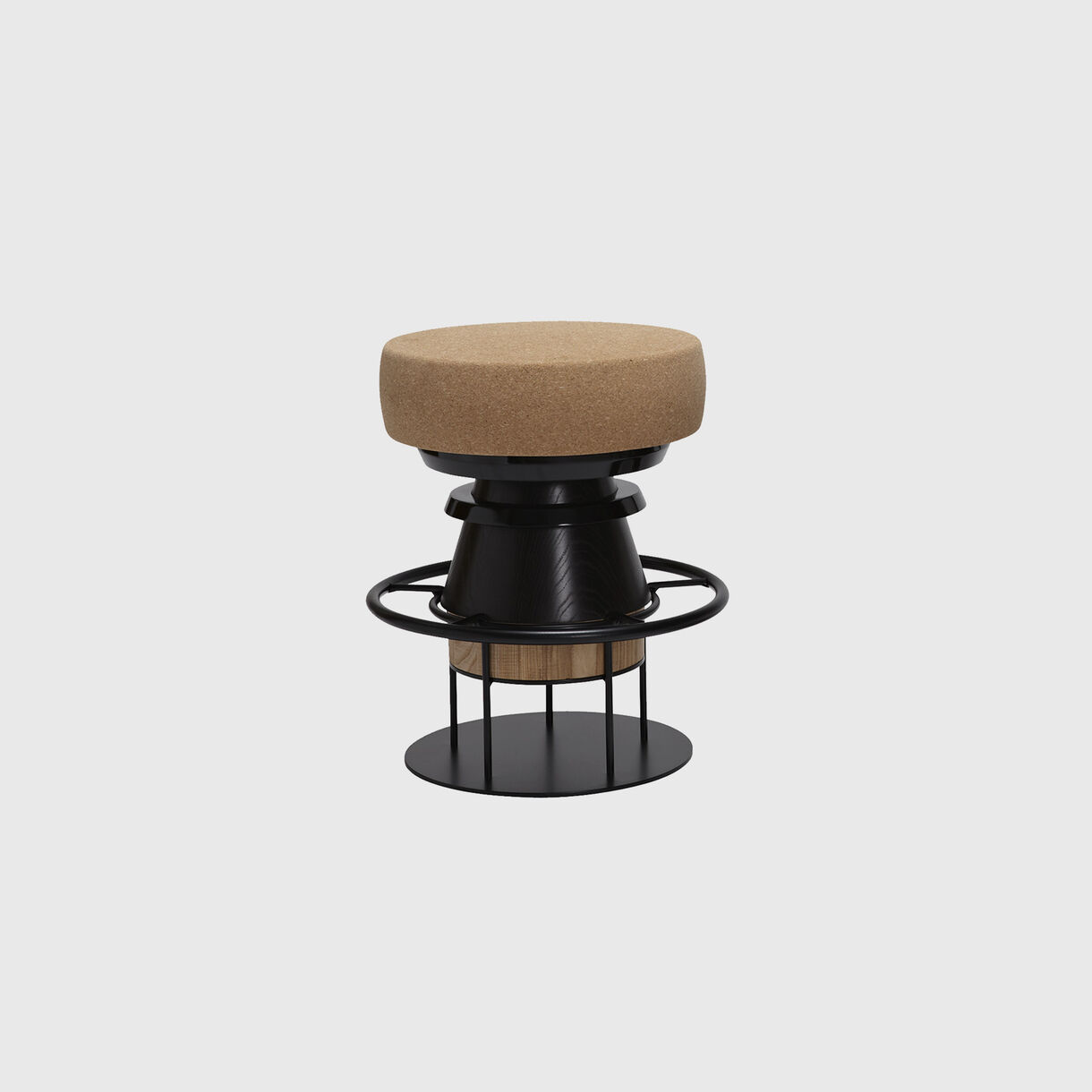 Tembo Stool, Low, Black