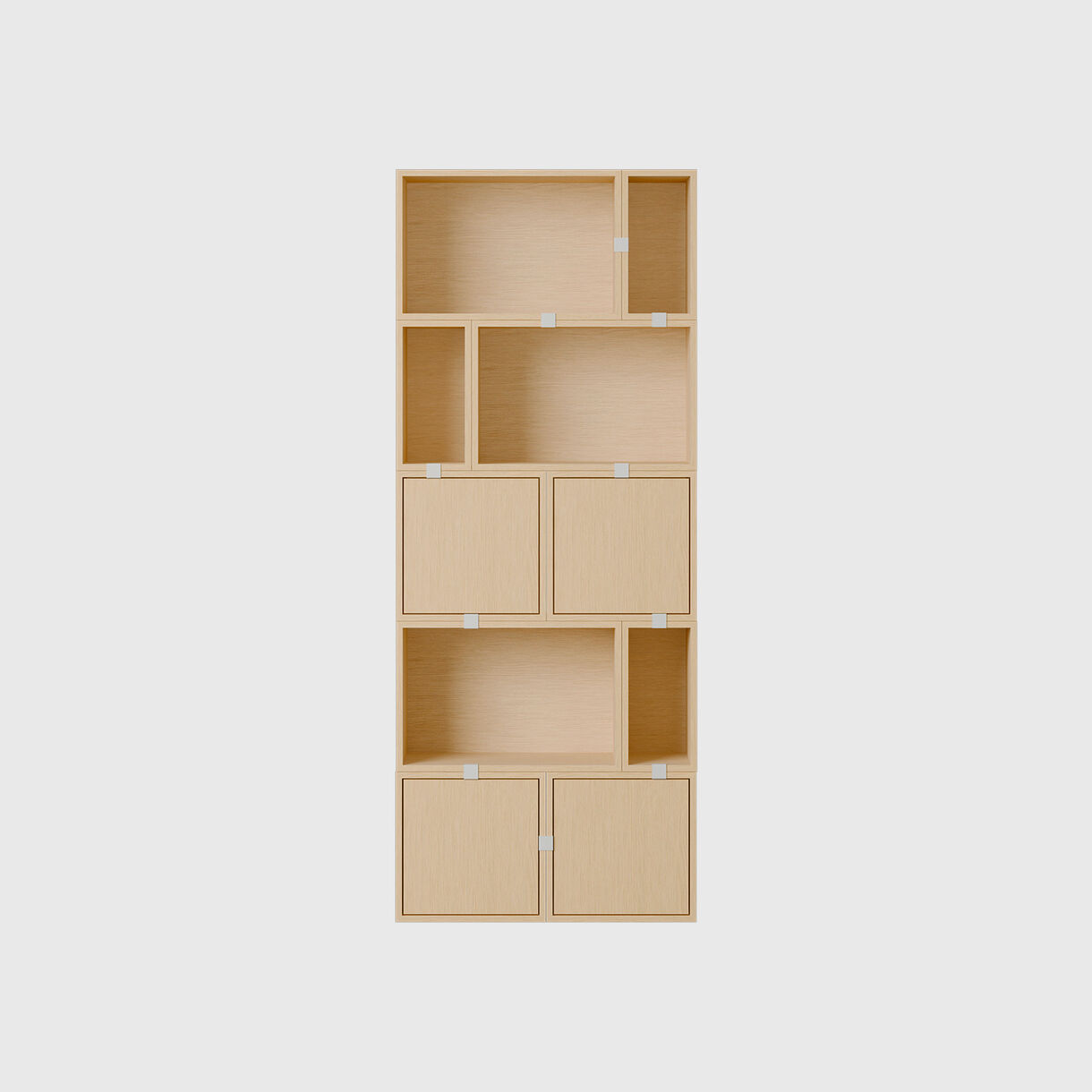 Stacked Bookcase Config. 8, Oak