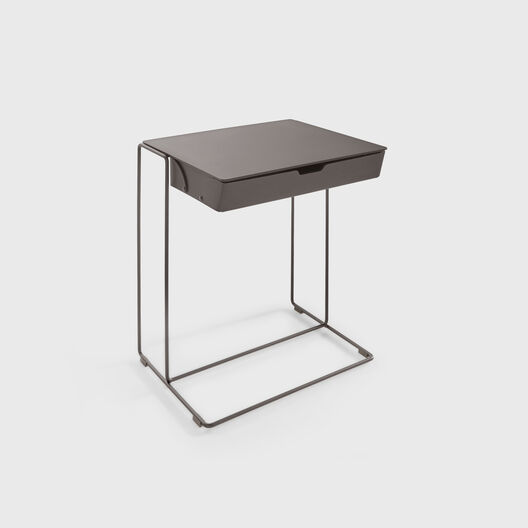 Oki Side Table with Leather Case