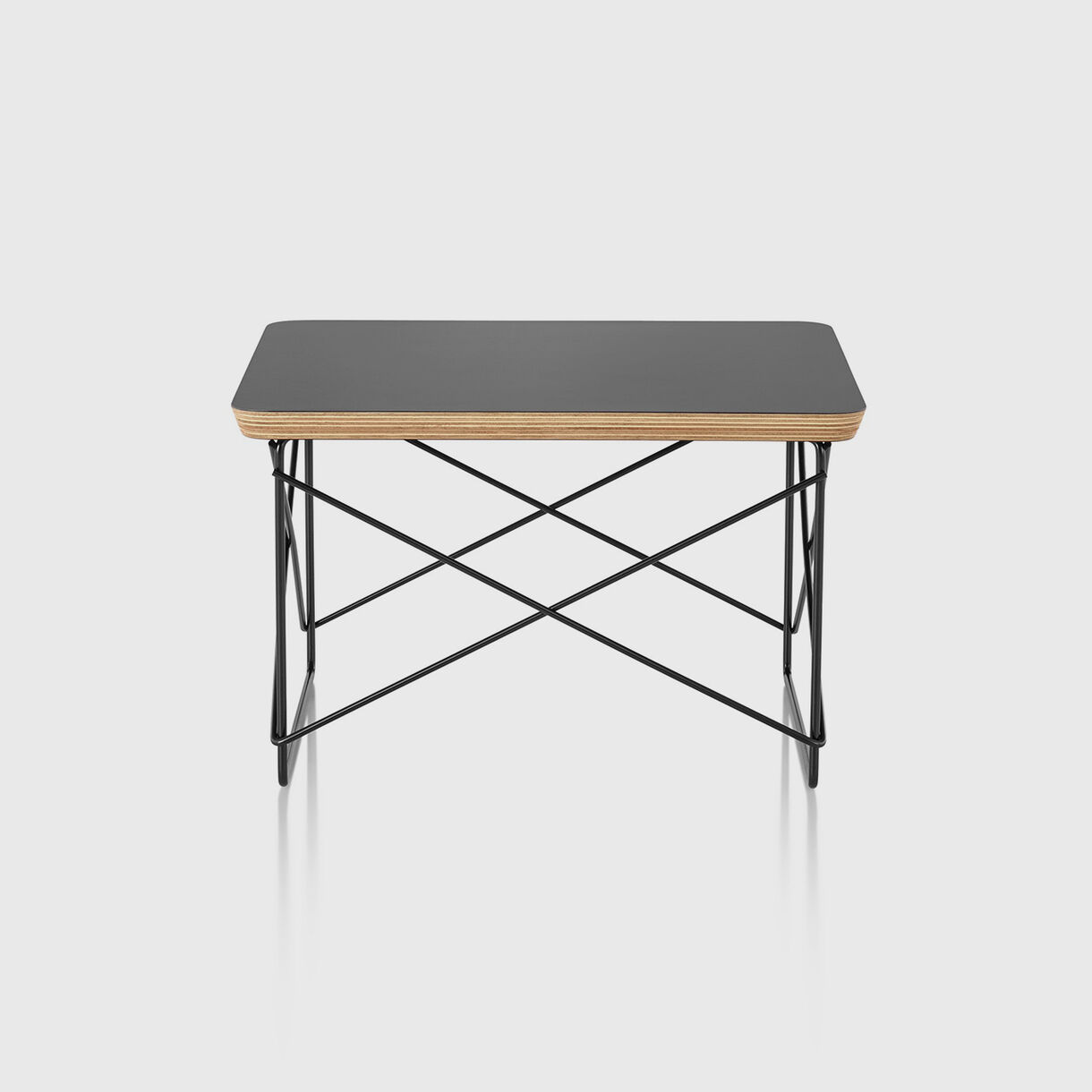 Eames Wire Base Low Table, Black