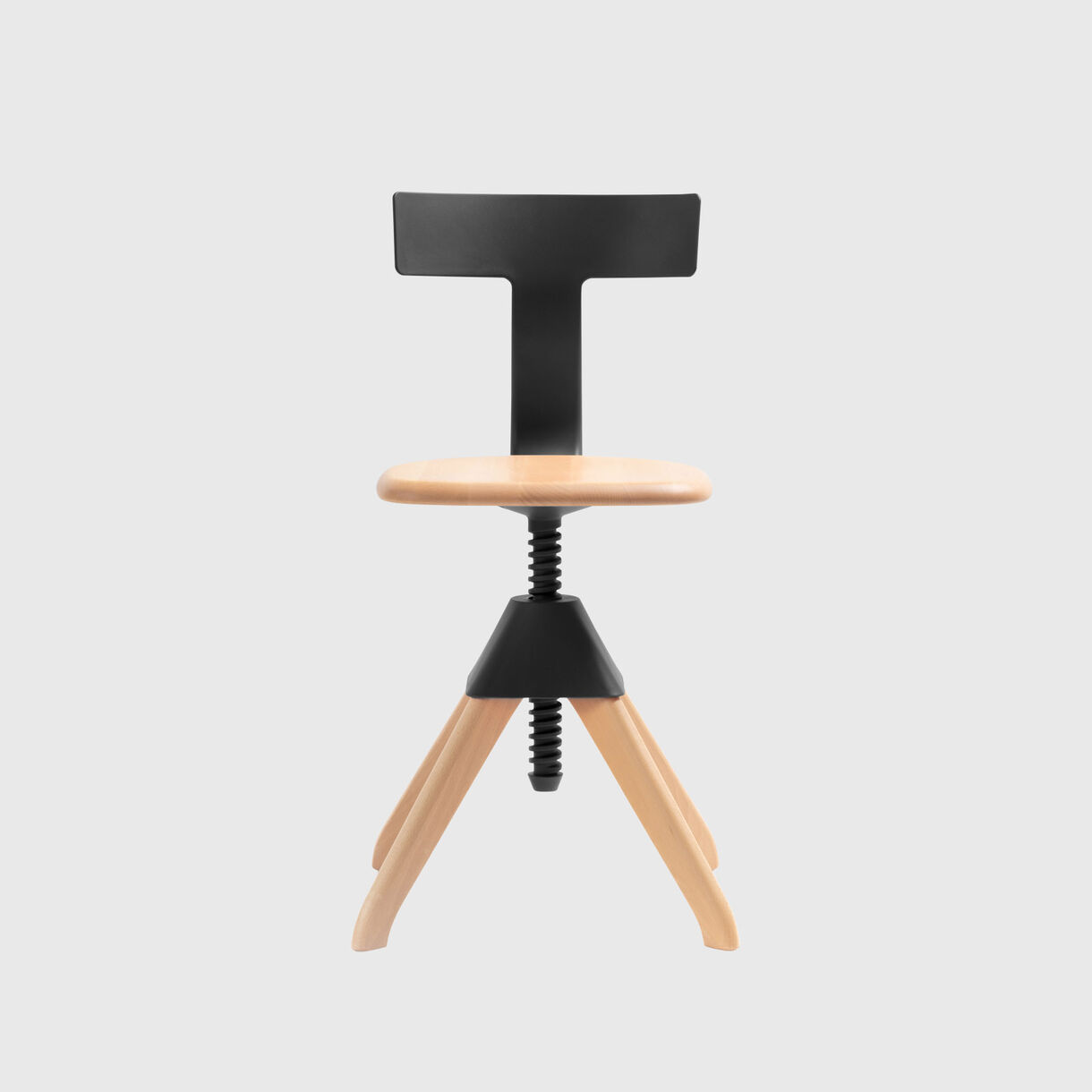 Tuffy Chair, Black, Beech Natural