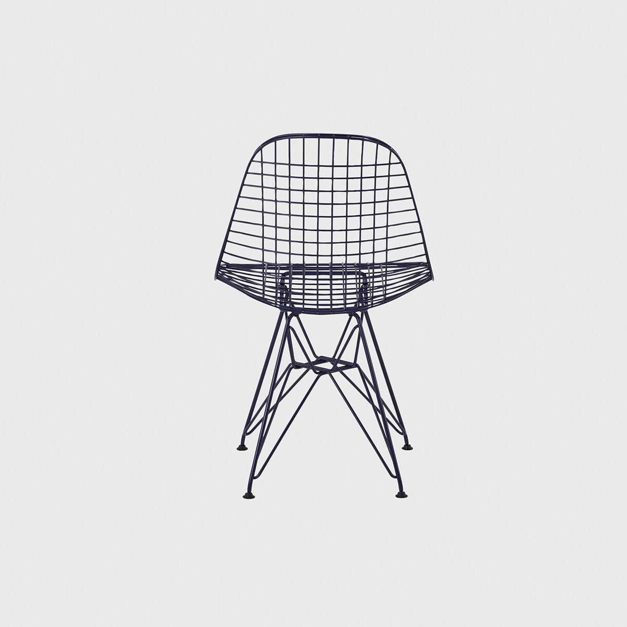 HM x Hay Eames Wire Outdoor Chair, Wire Base, Black Blue