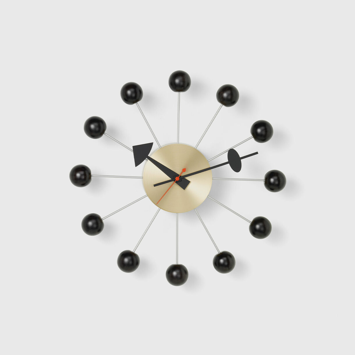 Ball Wall Clock, Black