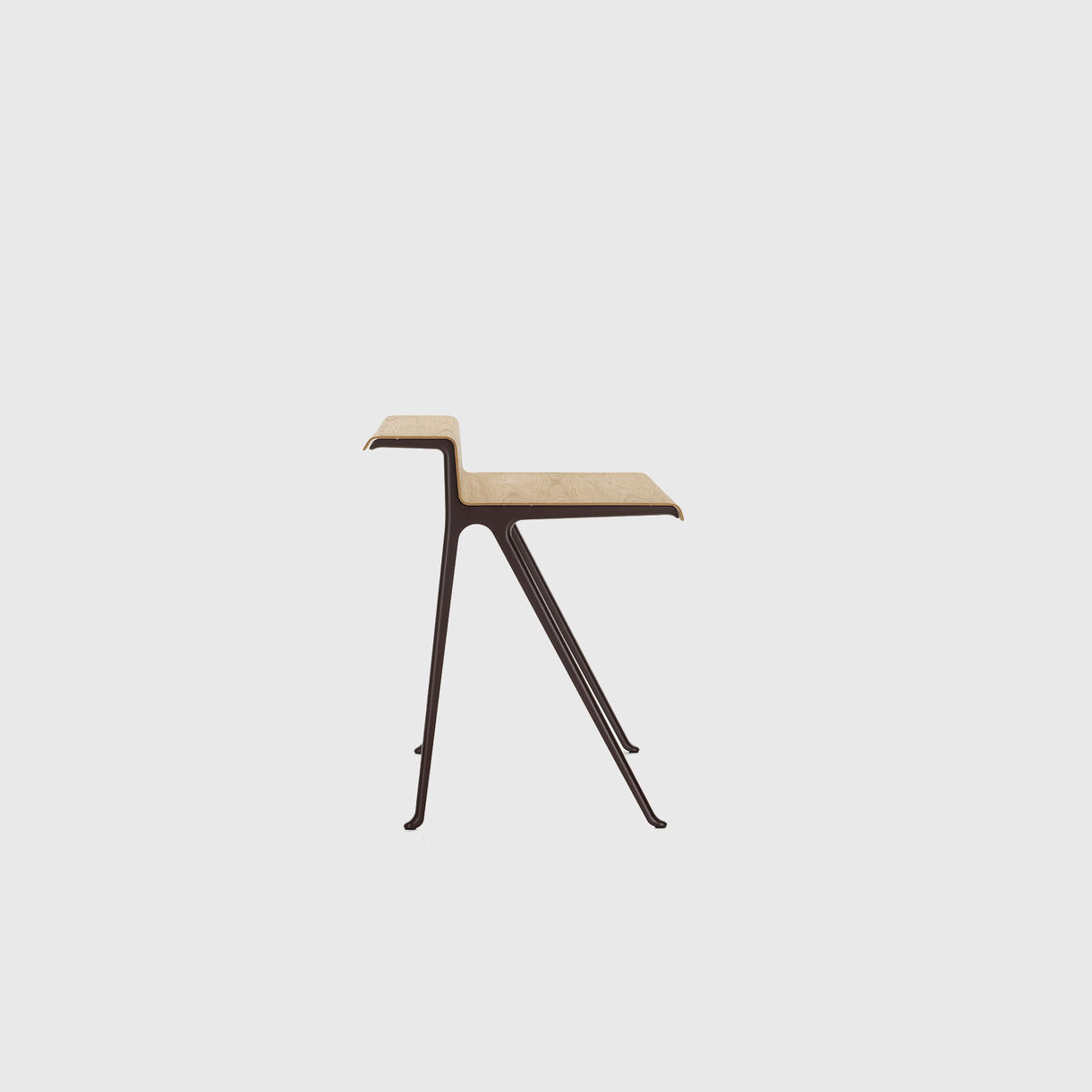 Courier Desk, Natural Oak, Bordeaux
