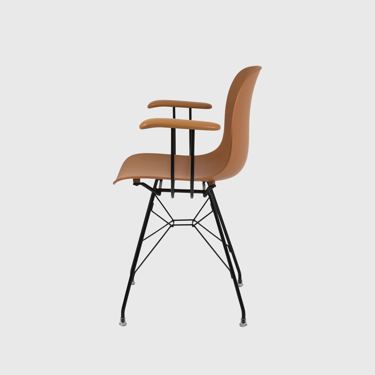 Troy Wireframe Armchair, Brown
