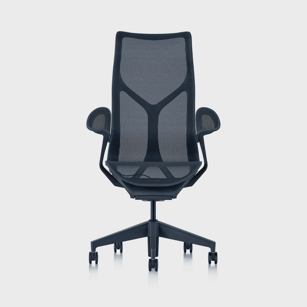 Cosm Chair, Nightfall - High Back - Leaf Arms