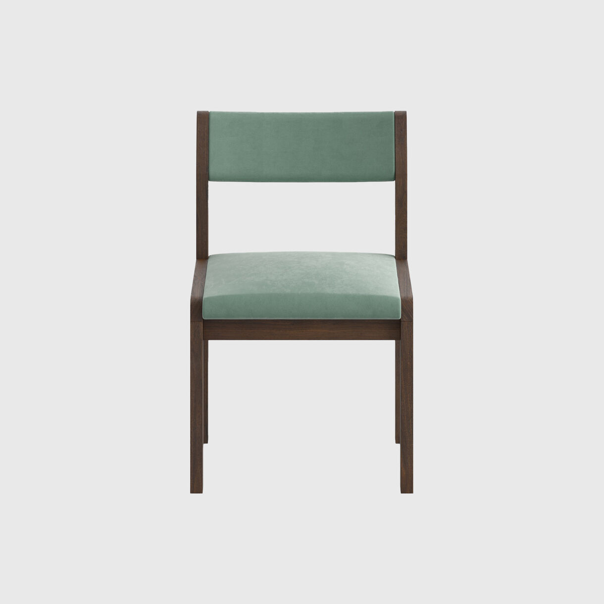 Alde Side Chair, Dark Brown Oak, Splendid Mohair