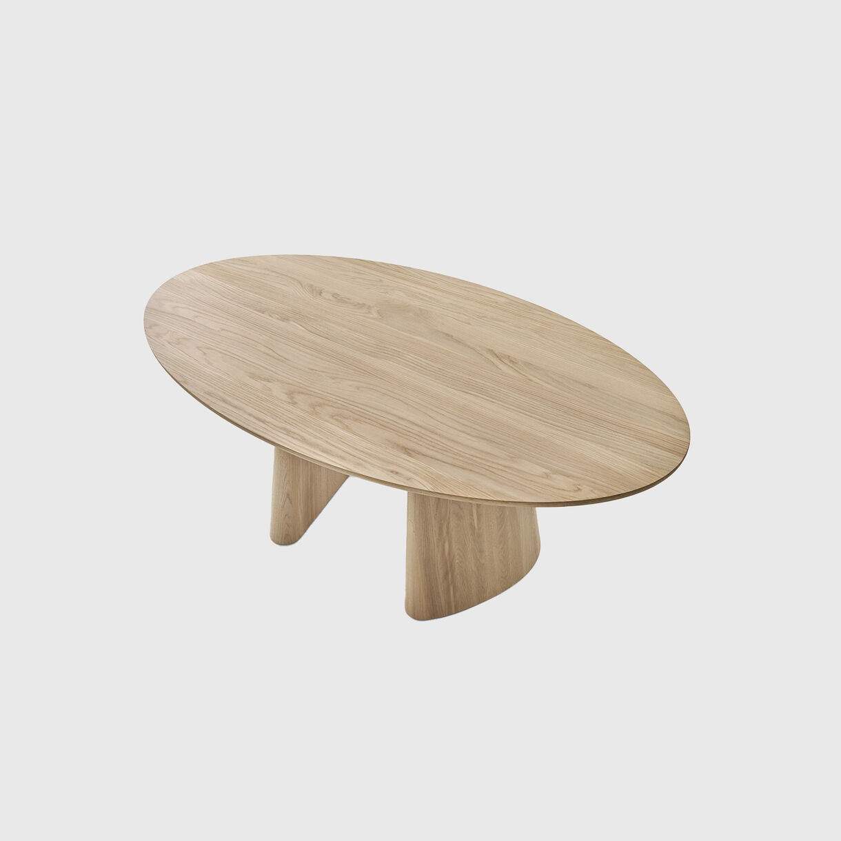 Bi-Ped Table, Ellipse, Oak