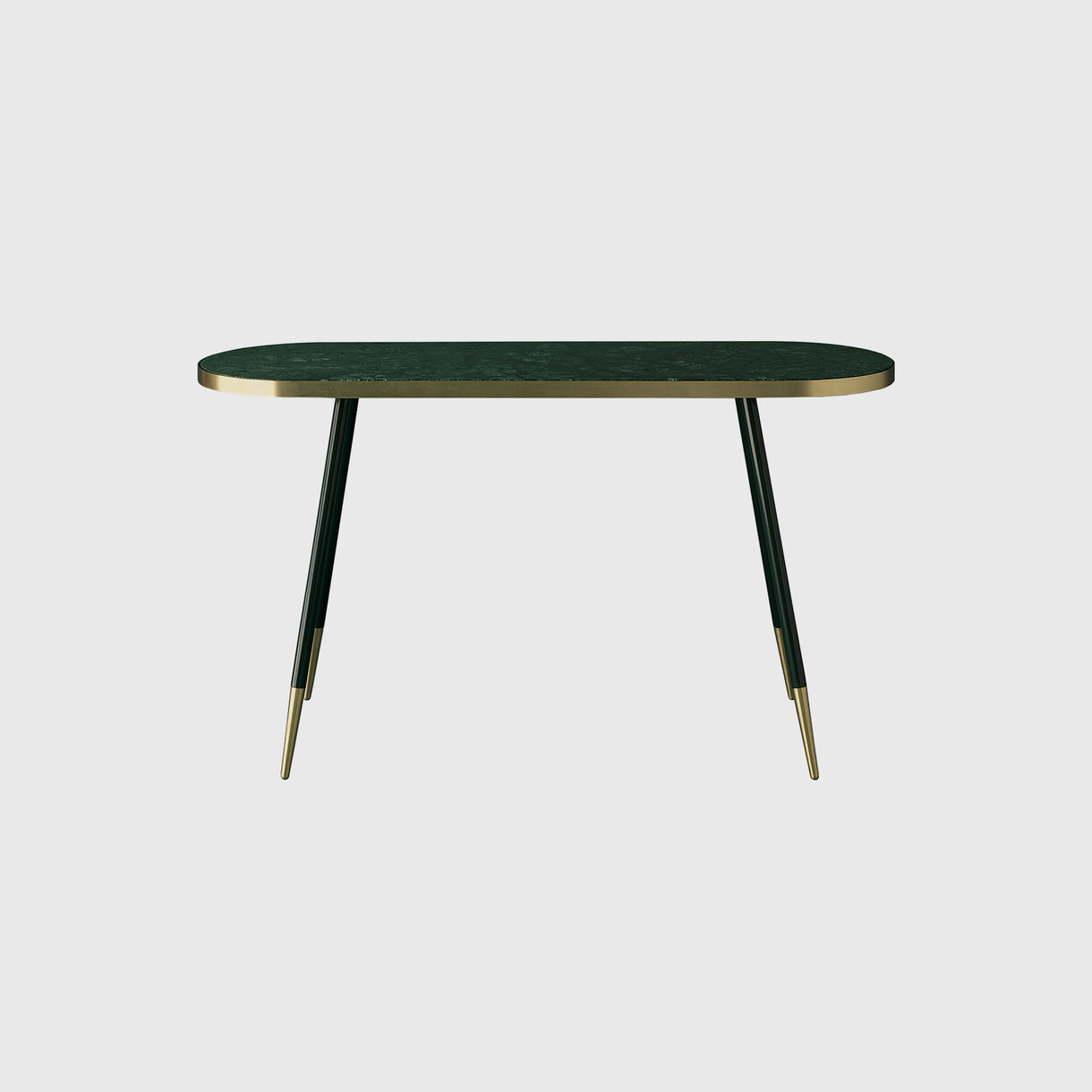 Band Console Table, Verde Marble