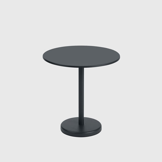 Linear Steel Round Cafe Table