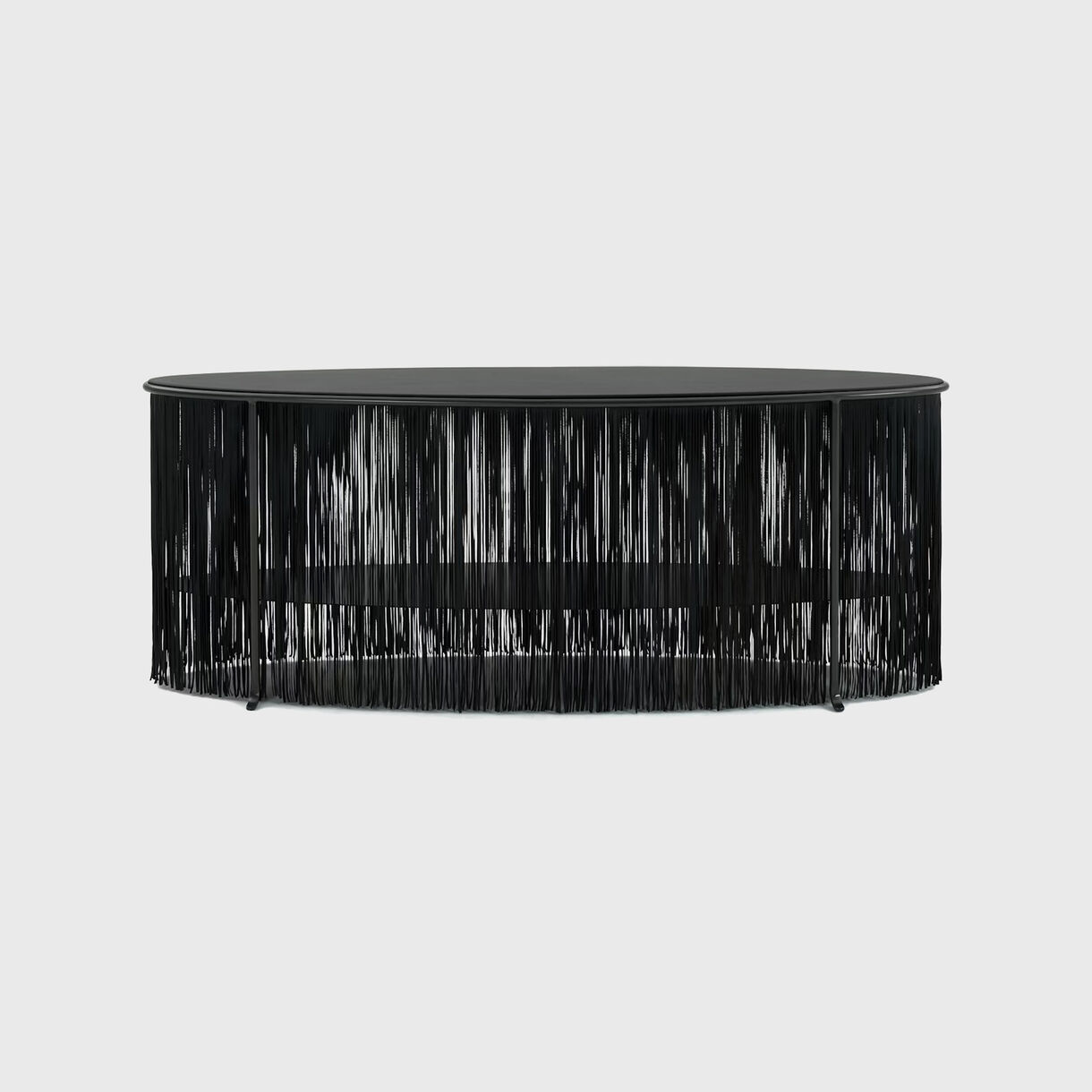 Dozie Kanu Console Table, Black, Front