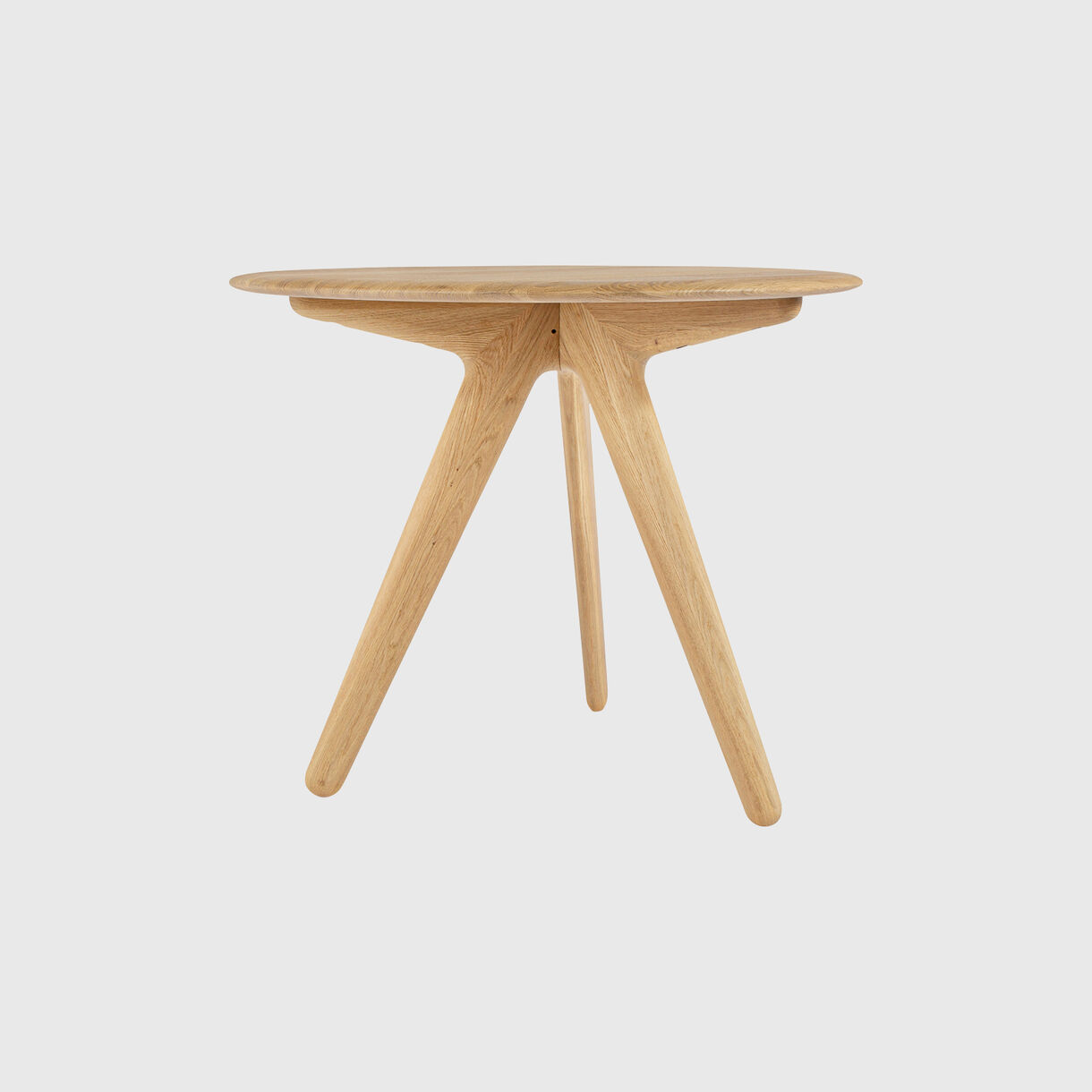 Slab Dining Table, Round, &Oslash; 900mm, Natural