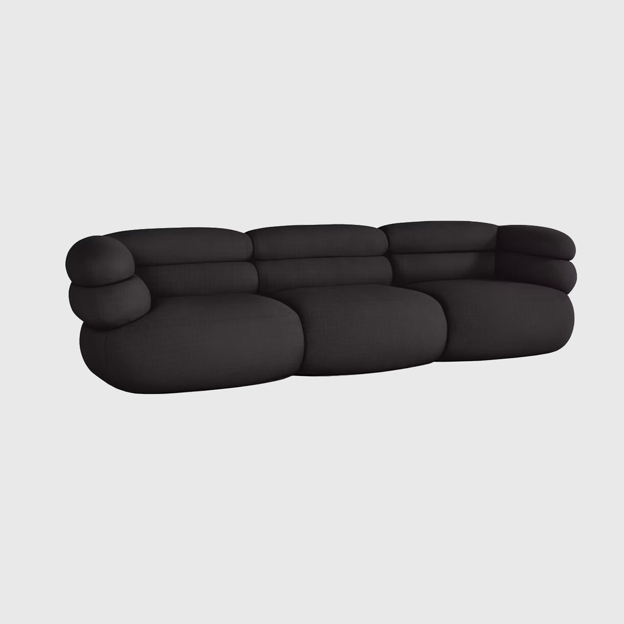 Biboni Sofa, 3 Seater, Phantom