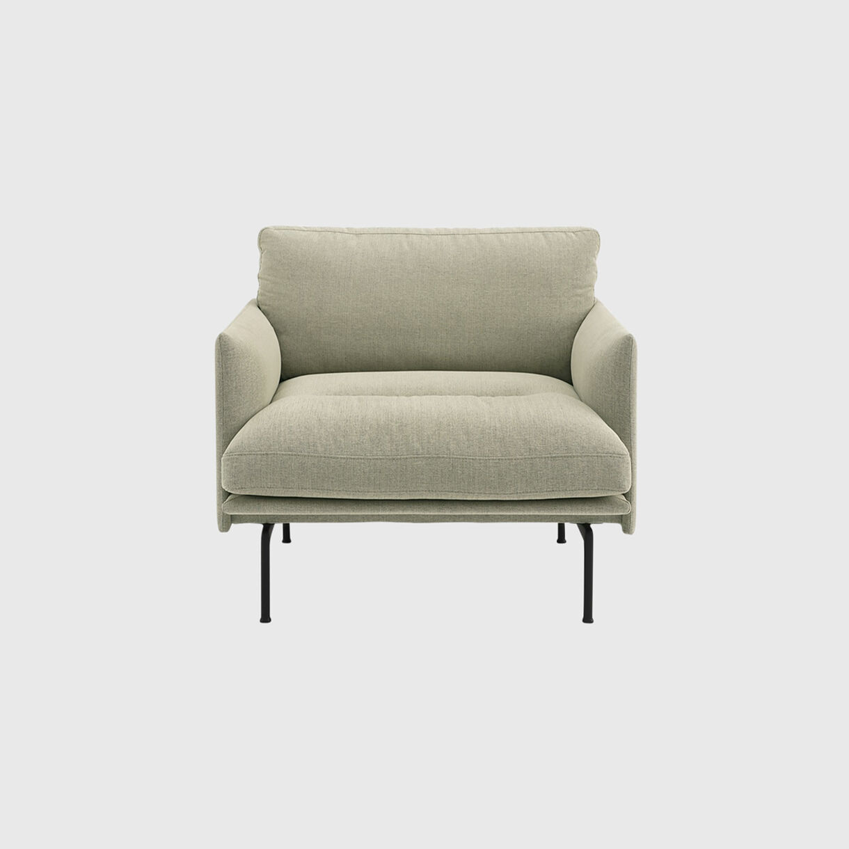 Outline Soft Chair, Guest 250, Black