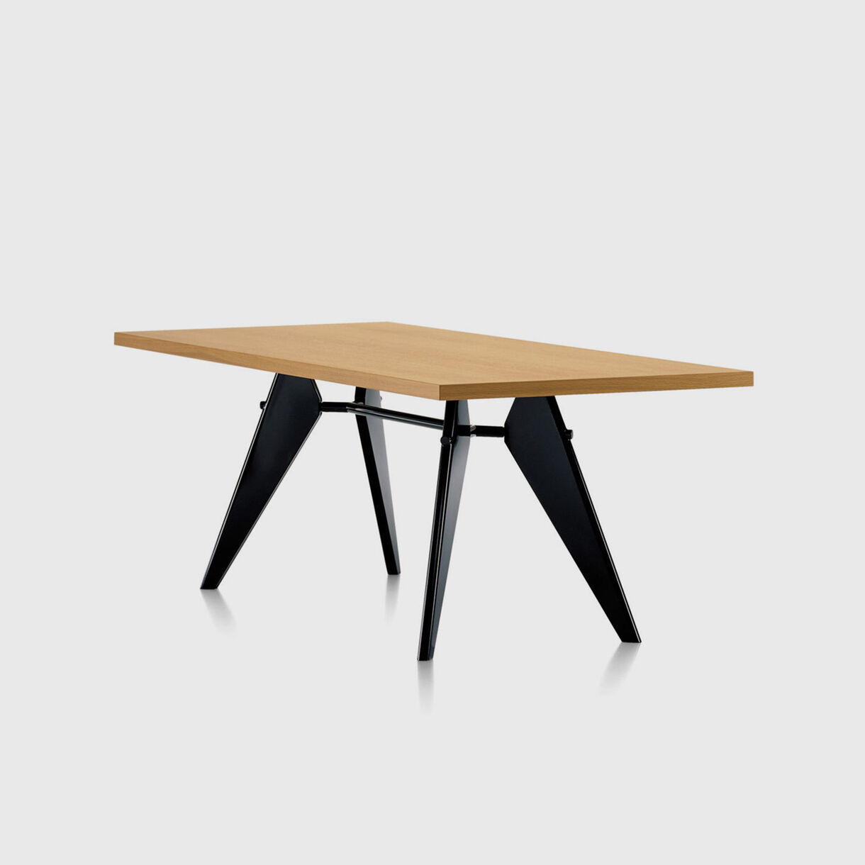 EM Table, Natural Oak, Deep Black