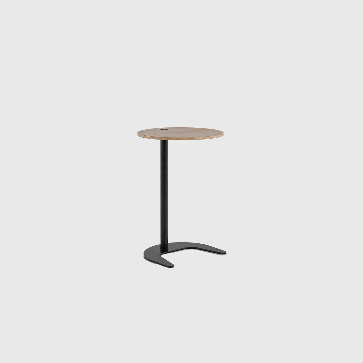 Plex Work Table, Oak, Black