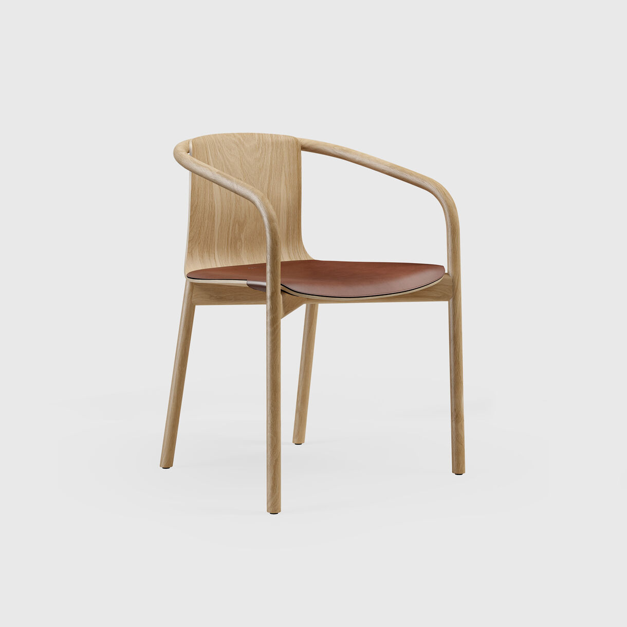 Osuu Chair, Oak, Leather Pad