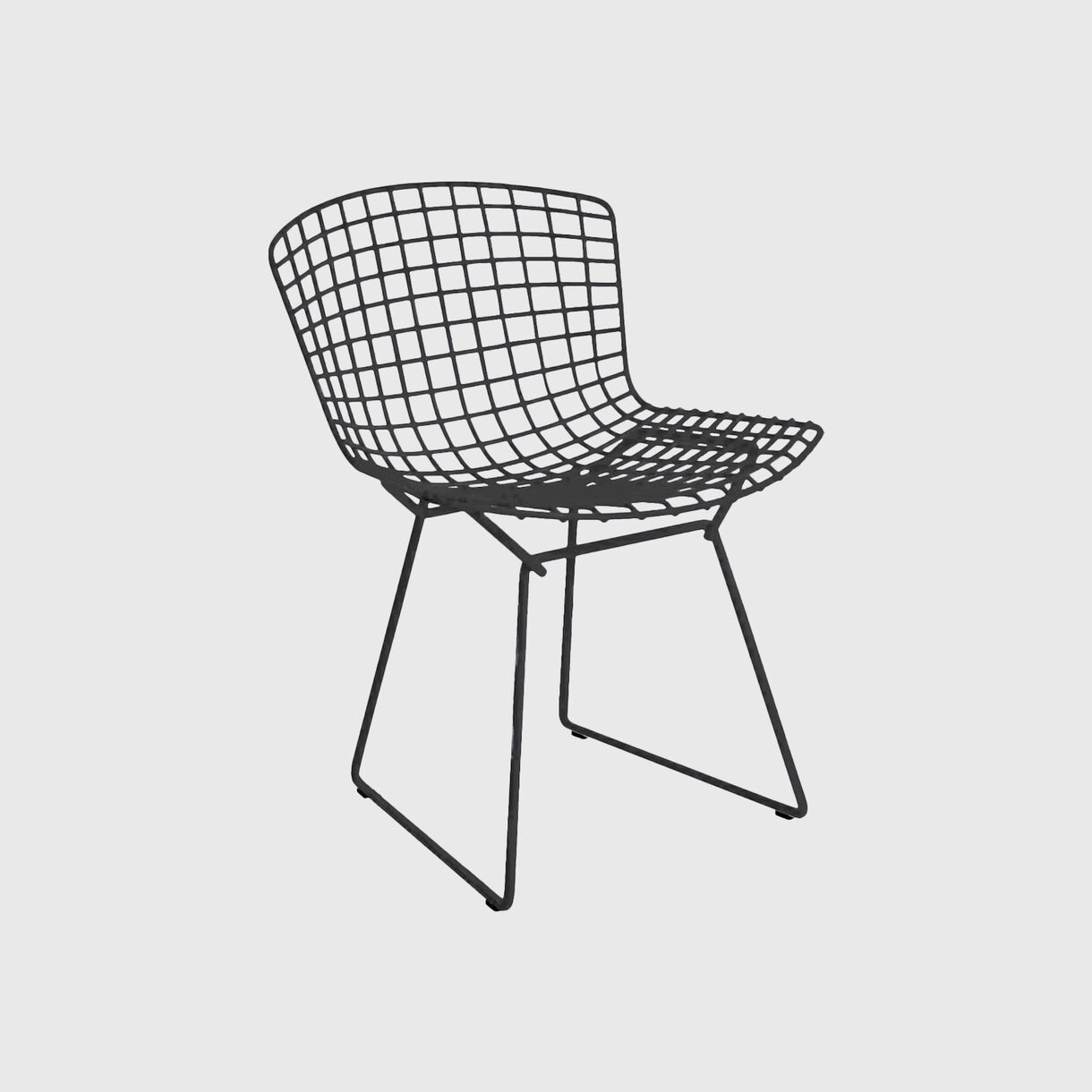 Bertoia Side Chair, Outdoor, Black