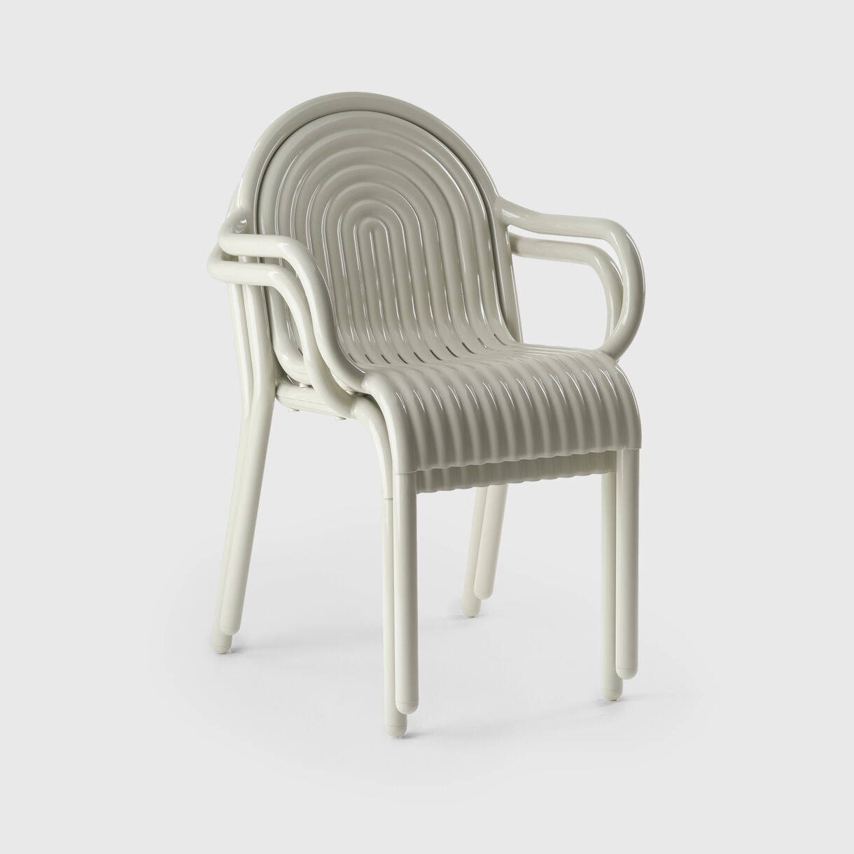 Groove Armchair, Putty