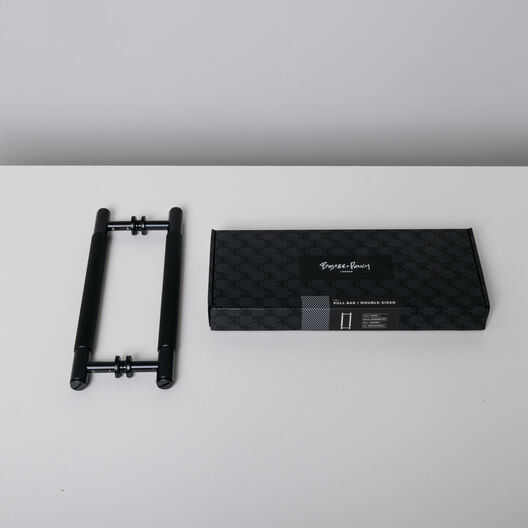 Double Sided Pull Bar, Cross, Black