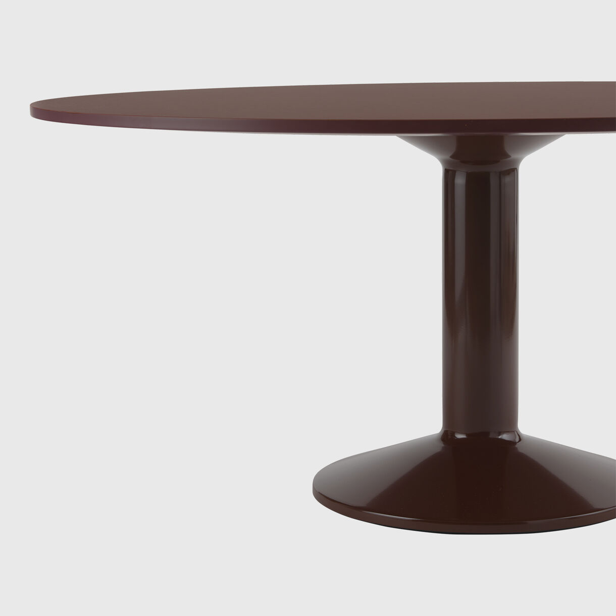 Midst Dining Table, &Oslash; 1600mm, Dark Red