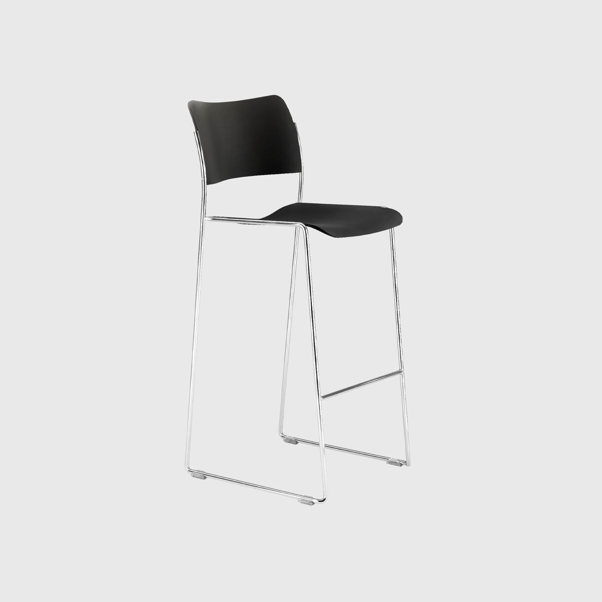 40/4 Stool, Black Chrome