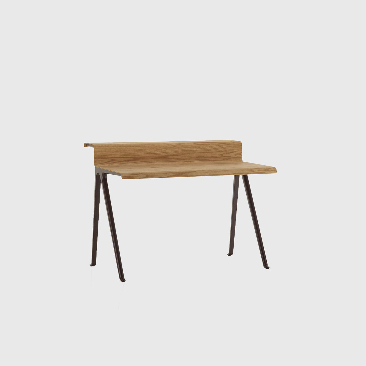 Courier Desk, Natural Oak, Bordeaux