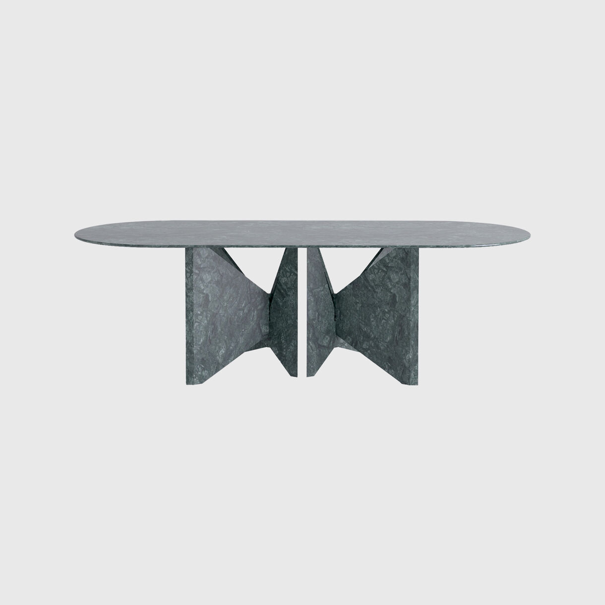Lamina Dining Table, Green Marble