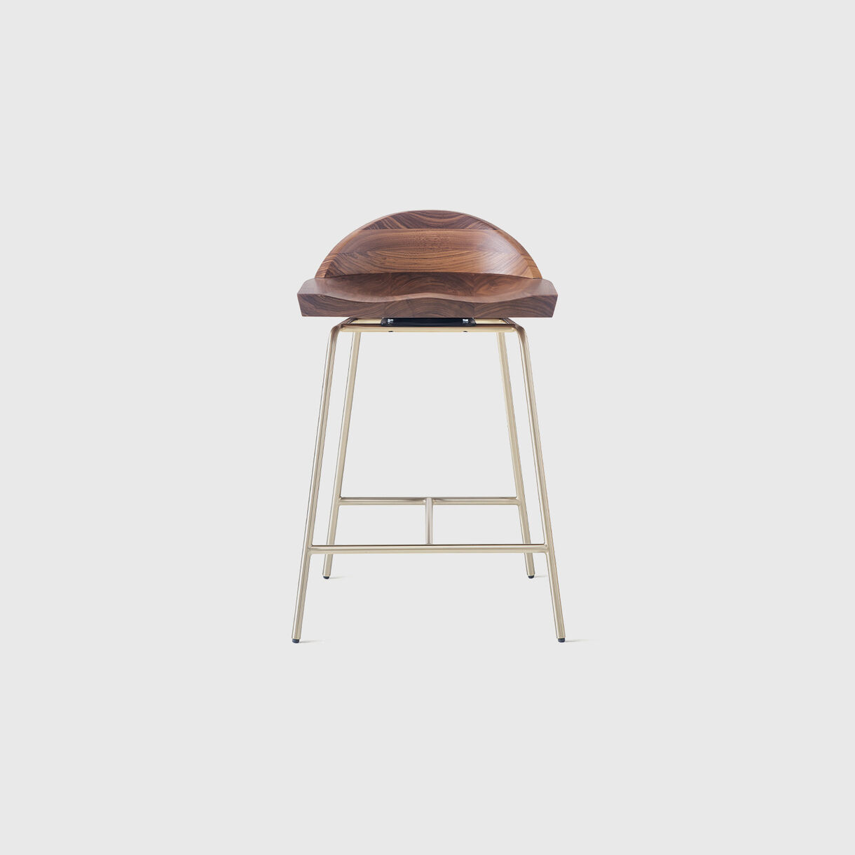 Spindle Low Back Counter Stool