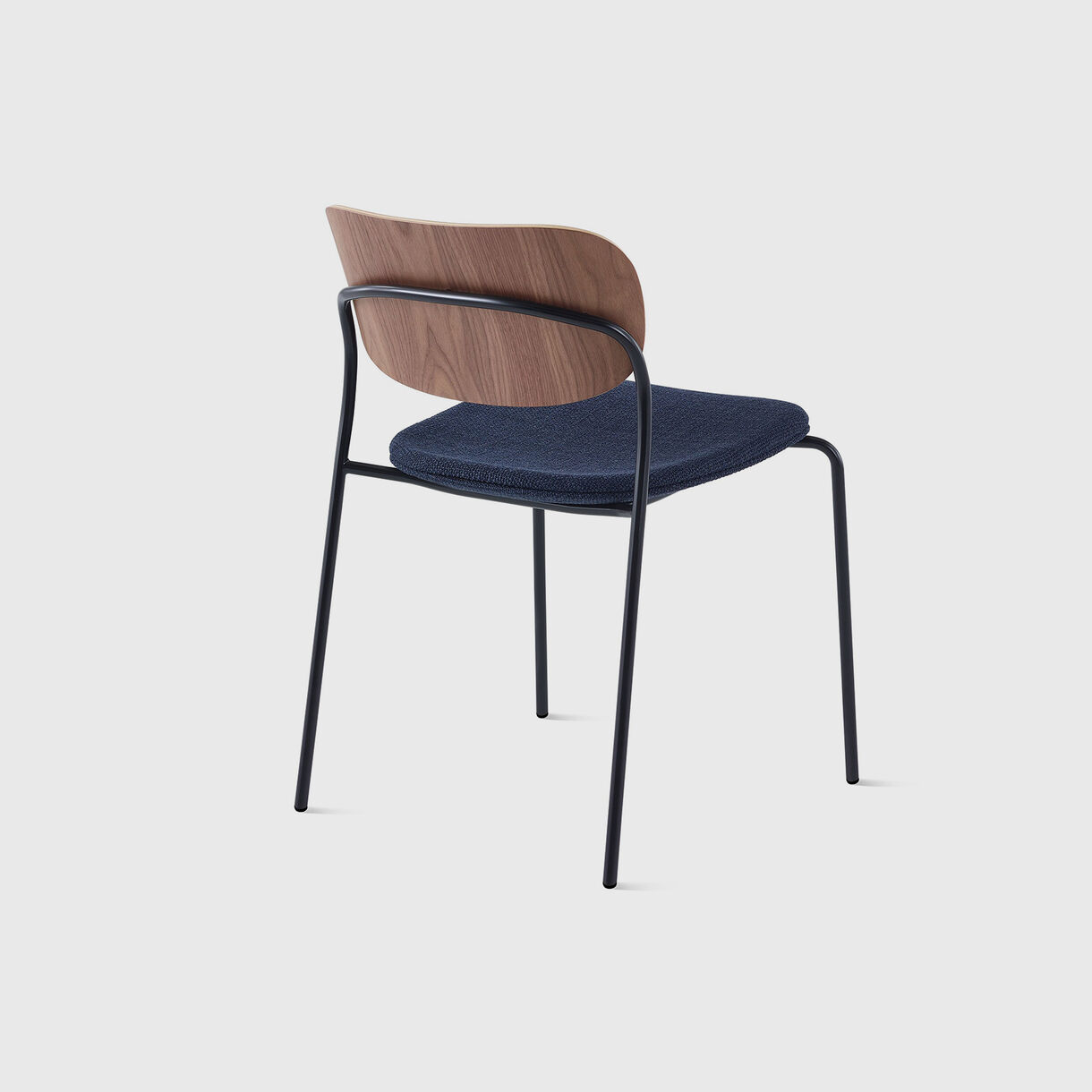 Portrait Chair, Walnut & Capri - Ink & Black