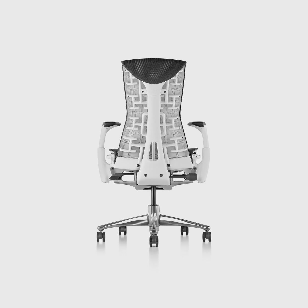 Embody Chair, Rhythm Black with White Frame